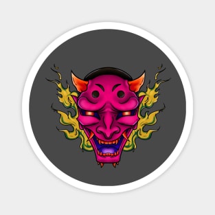 Hannya & Flames 2 Magnet